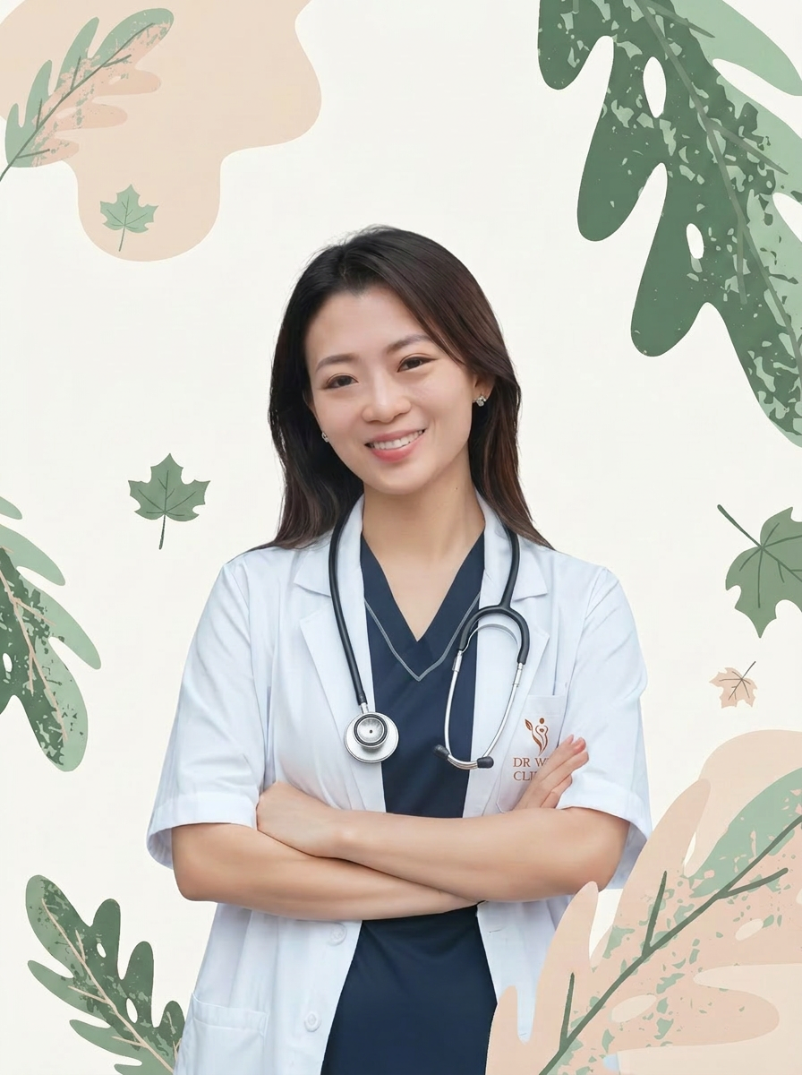Portrait of Dr Oh Ai Wen, founder of Dr Wen Clinic